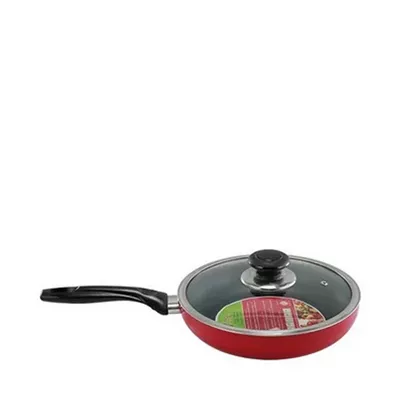 RFL Topper Nonstick Glamour Fry Pan with Lid (Red) 26 cm 