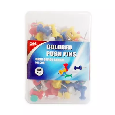 Deli Colored Push Pins 