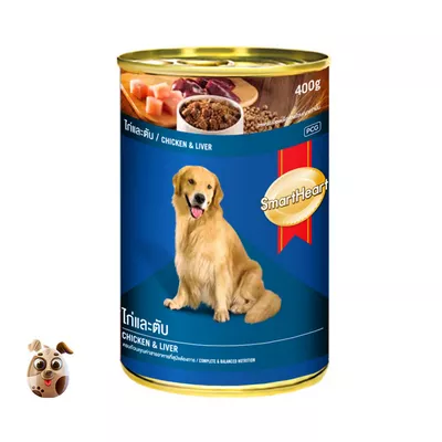 SmartHeart Dog Food Adult Chicken and Liver Can 