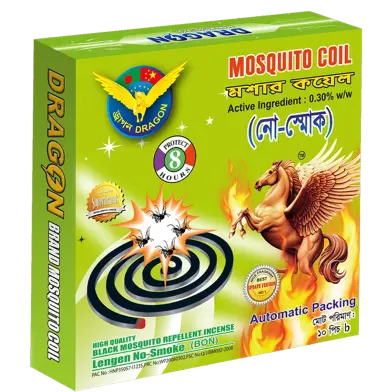 Export Quality Dragon mosquito coil (10 pices)-active ingredient (Legen No-smoke - bon )