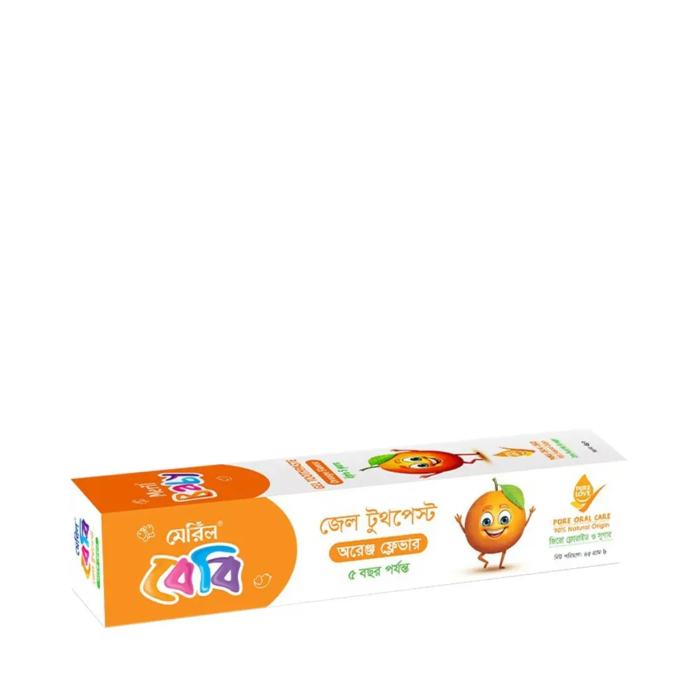 Meril Baby Gel Toothpaste (Orange) (45g) 