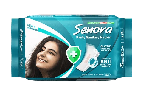 Square - Senora anti infection sanitary napkin - panty - ( 10 pad )