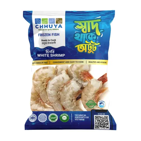 CHHUYA - White Shrimp Headless - সাদা চিংড়ি মাথা বিহীন (500g)