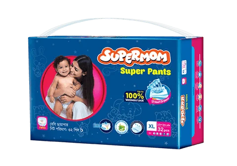 Square - Supermom - Super Pants (12-20kg) (XL - 32pcs)