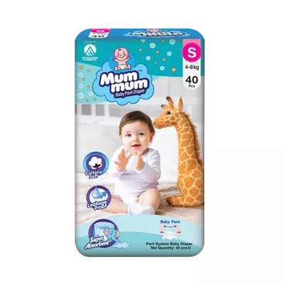 Mum Mum Baby Diaper Pant S (4-8 kg) 