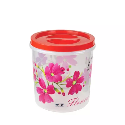Npoly Printed Container (Tr Pink) 7 ltr 