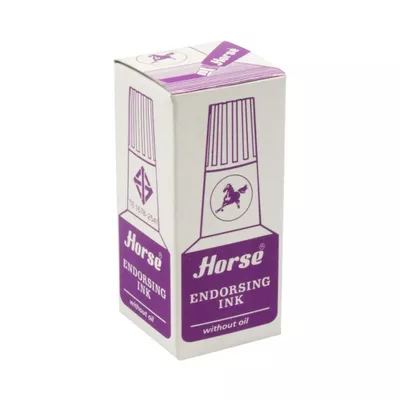 Horse Refill Ink For Stamp Pad 30 cc (Violet) 