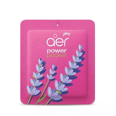 Godrej Aer Power Pocket Bathroom Fragrance Lavender Bloom 