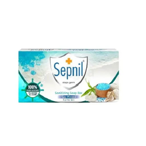 Square - Sepnil (stops germs ) Sea Mineral (Purifies Skin) - Sanitizing Soap (100gm)