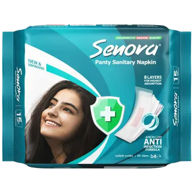 Square - Senora anti infection sanitary napkin - panty - ( 15 p )